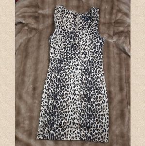 Bodycon leopard print dress - pinup - rockabilly